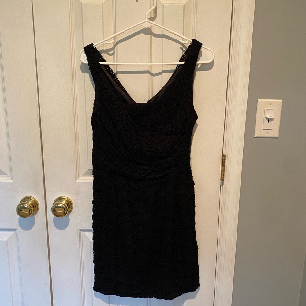 Elegant Black Lace Dress from Express